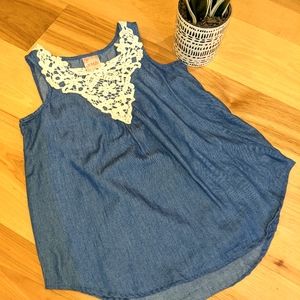 Kiddo by Katie denim tank